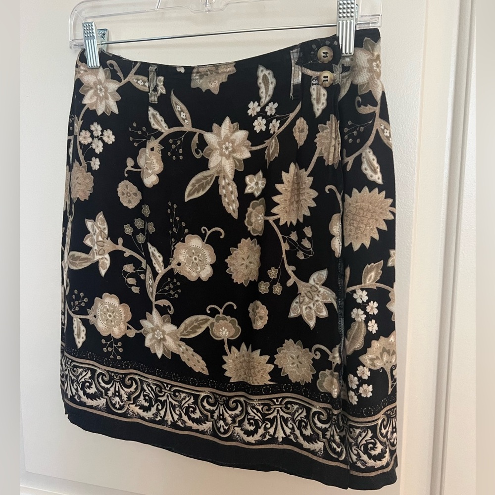 talbots wrap skirt